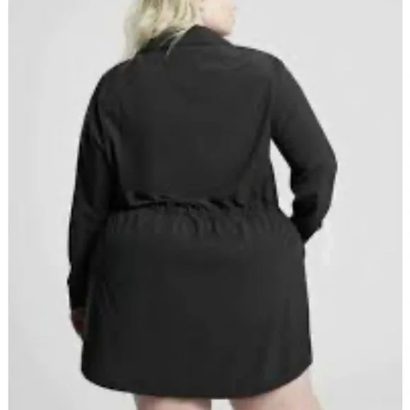 Athleta Black Long Sleeve Zumba Shirt Dress 1X - Picture 2 of 6